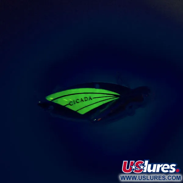 Reef Runner Cicada Blade Bait, Nikl / Zelená, 14g, Svítící, #9560