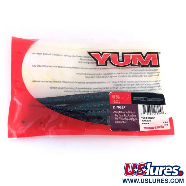 YUM Dinger gumová nástraha, June Bug, 10.6g, obsah soli, #9612