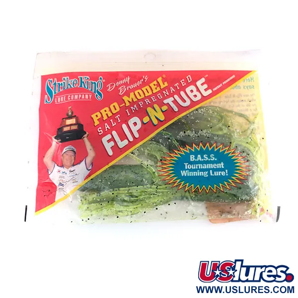Strike King Flip-N-Tubs nástraha, Chartreuse, 10cm, solená, #9614