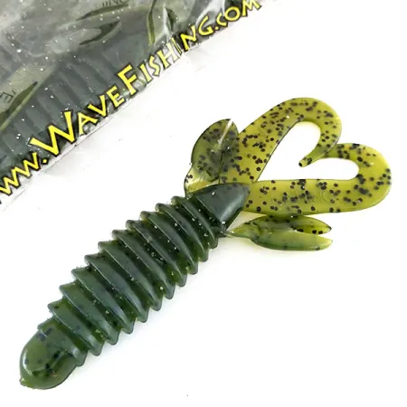 Wave Worms Swim Bug Guma, Watermelon/Black, 10cm, 7ks, #9615