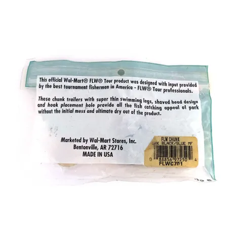 Wal Mart FLW Chunk Nástraha, Černá / Modrá, 7,5cm, Trailer, #9621