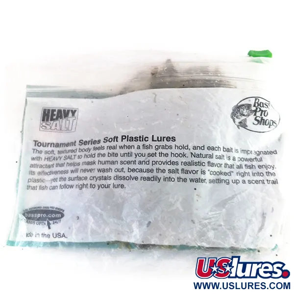 Bass Pro Shops Caterpillar Stud Tube, Green Pumpkin, 8ks, #9625