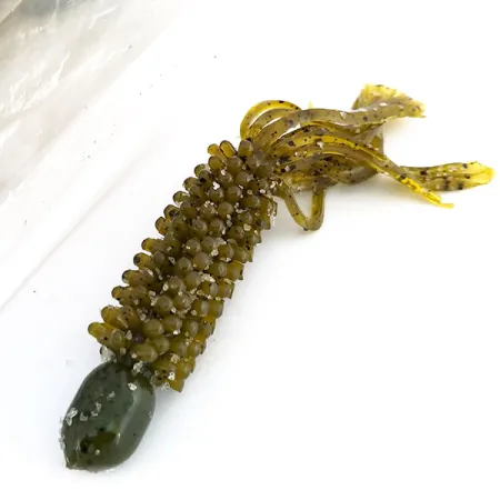 Bass Pro Shops Caterpillar Stud Tube, Green Pumpkin, 8ks, #9625