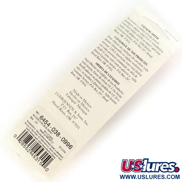 Luhr Jensen P.J.POP Popper Dřevo, Černá/Stříbrná, 17g, Ruční práce, #9634