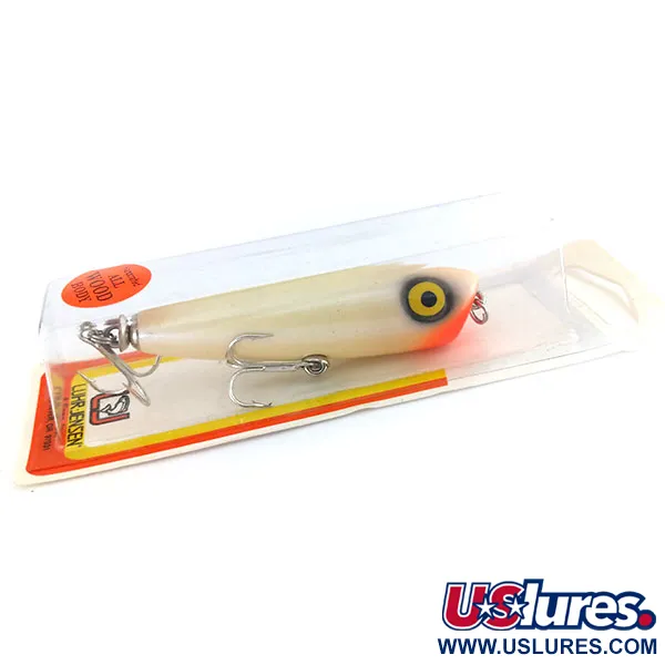 Luhr Jensen P.J.POP Popper, Perleťová / Červená, 17g, Ruční práce, #9635