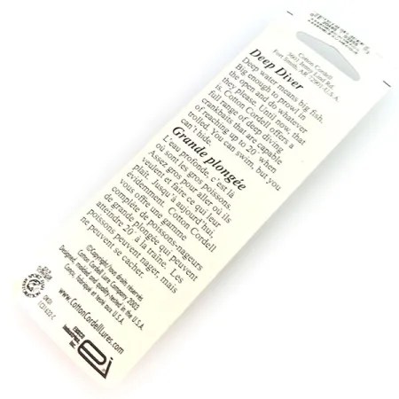 Cotton Cordell Grappler Shad Deep Diver, Nikl / Černá, 12g, #9636