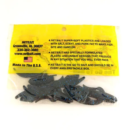 NetBait Kickin B Chunk Nástraha, Black Blue, 7,5cm, Jig Trailer, #9654