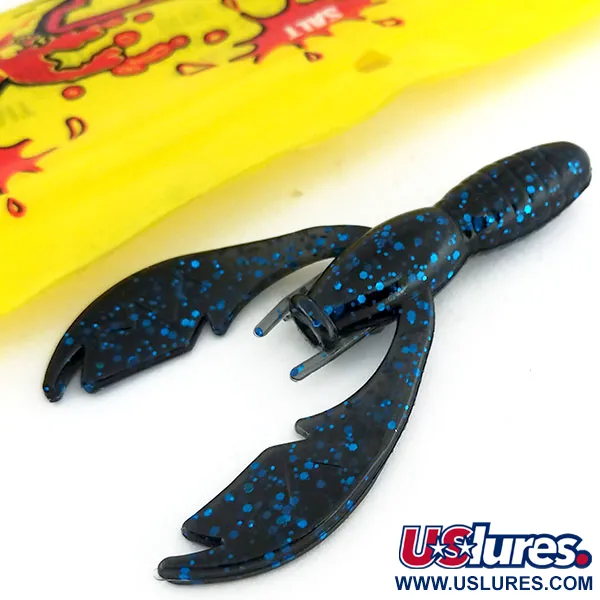 NetBait Tiny Paca Craw gumová nástraha, Black Blue Flake, 7.5cm, #9655