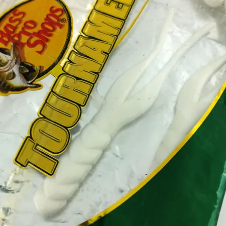 Bass Pro Shops Tournament Series Flicker Guma, Bílá, 10cm, Sůl, #9659