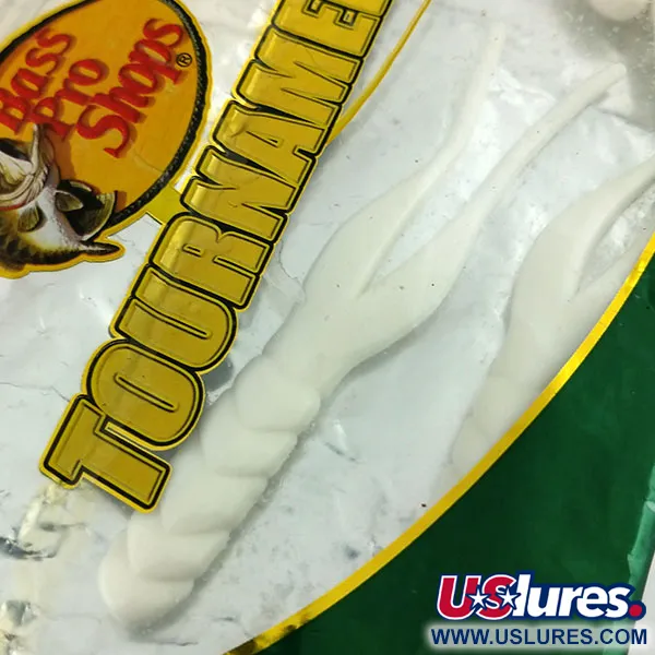 Bass Pro Shops Tournament Series Flicker Guma, Bílá, 10cm, Sůl, #9659