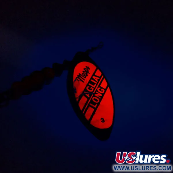 Mepps Aglia Long 3 Dressed Třpytka, Oranžová/Zlatá, 12g, Bucktail, #9676