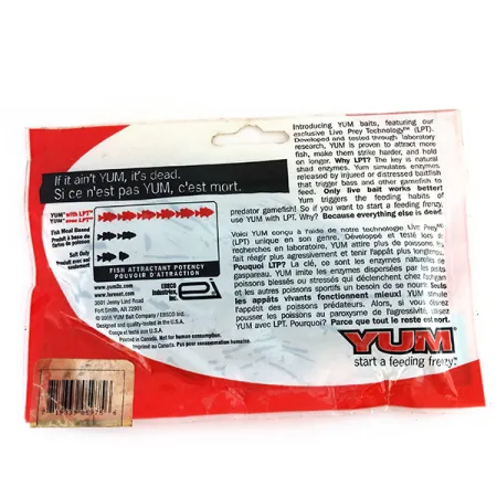 YUM Mega Tube Nástraha, Green Pumpkin, 7.5cm, LPT-Sůl, #9734