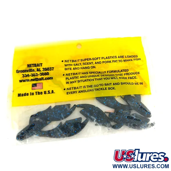 NetBait Paca Chunk Jr nástraha, Black Blue Flake, 7.5cm, #9736