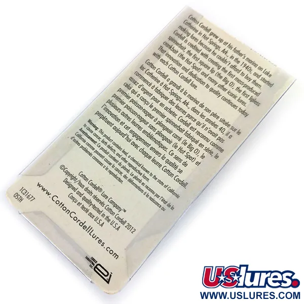 Cotton Cordell Super Spot Lipless Crankbait, Zlatá, 7g, #9743