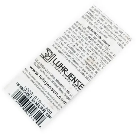 Luhr Jensen Krocodile Plandavka, Nikl/Fire Wing, 7g, niklovaná, #1003-016-0200