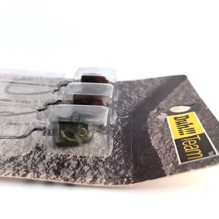 DUH!!! Head jig heads Kit, Olivová / Červená, 11g, Offsetový háček, #9818