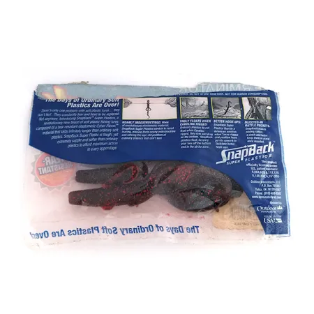 Terminator Snapback Creature gumová nástraha, Black Ruby, 10cm, #9826