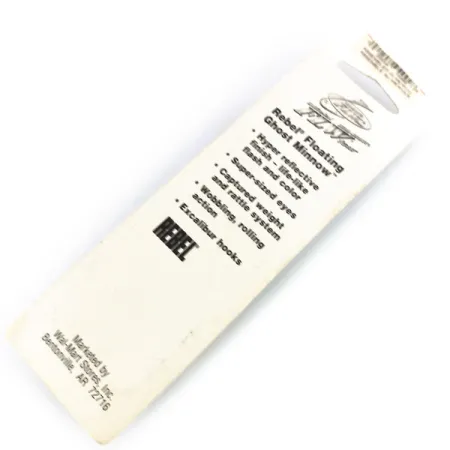 Rebel Floater Ghost Minnow Wobler, Ghost, 7g, Chrastítko, #9919