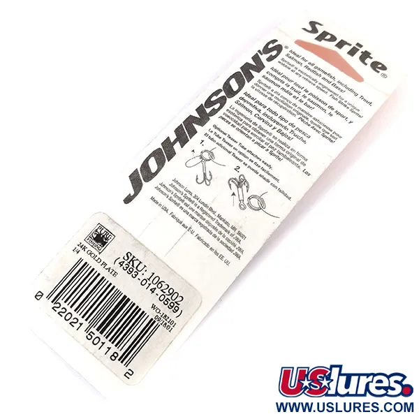 Johnson Sprite Plandavka, Zlato (24K Pozlaceno), 7g, Red Teaser, #9995