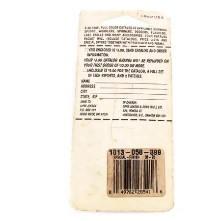 Luhr Jensen Lil' Kroc (Krocodile Stubby) Plandavka, Červená/Nikl, 14g, #9996