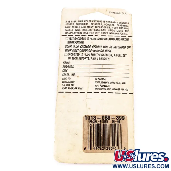 Luhr Jensen Lil' Kroc (Krocodile Stubby) Plandavka, Červená/Nikl, 14g, #9996